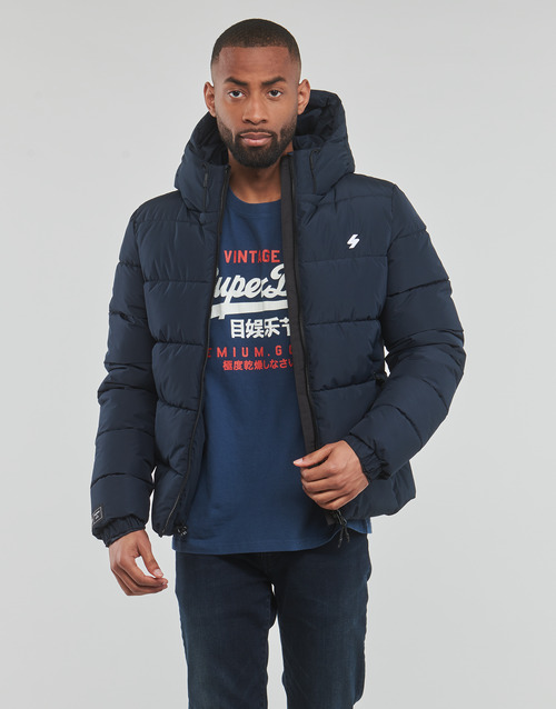 Superdry - HOODED SPORTS PUFFR JACKET - Marine