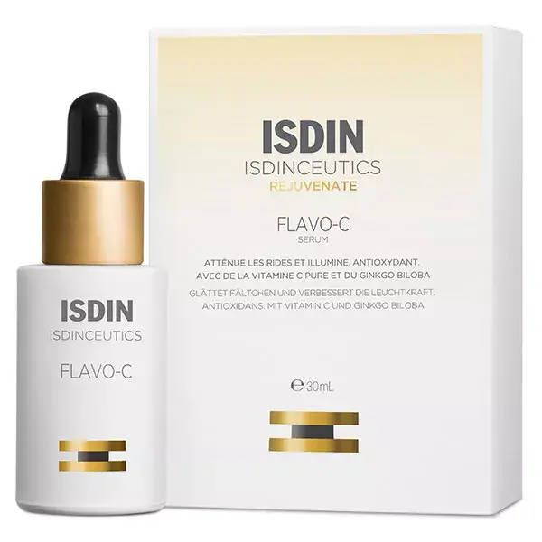 ISDIN Isdinceutics Flavo-C Sérum Visage Antioxydant à la Vitamine C Pure 30ml