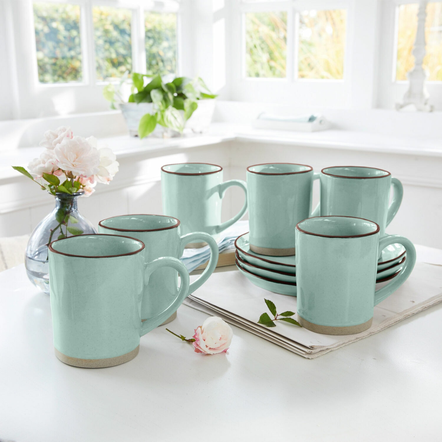 Tasse 6er Set Biarré türkis