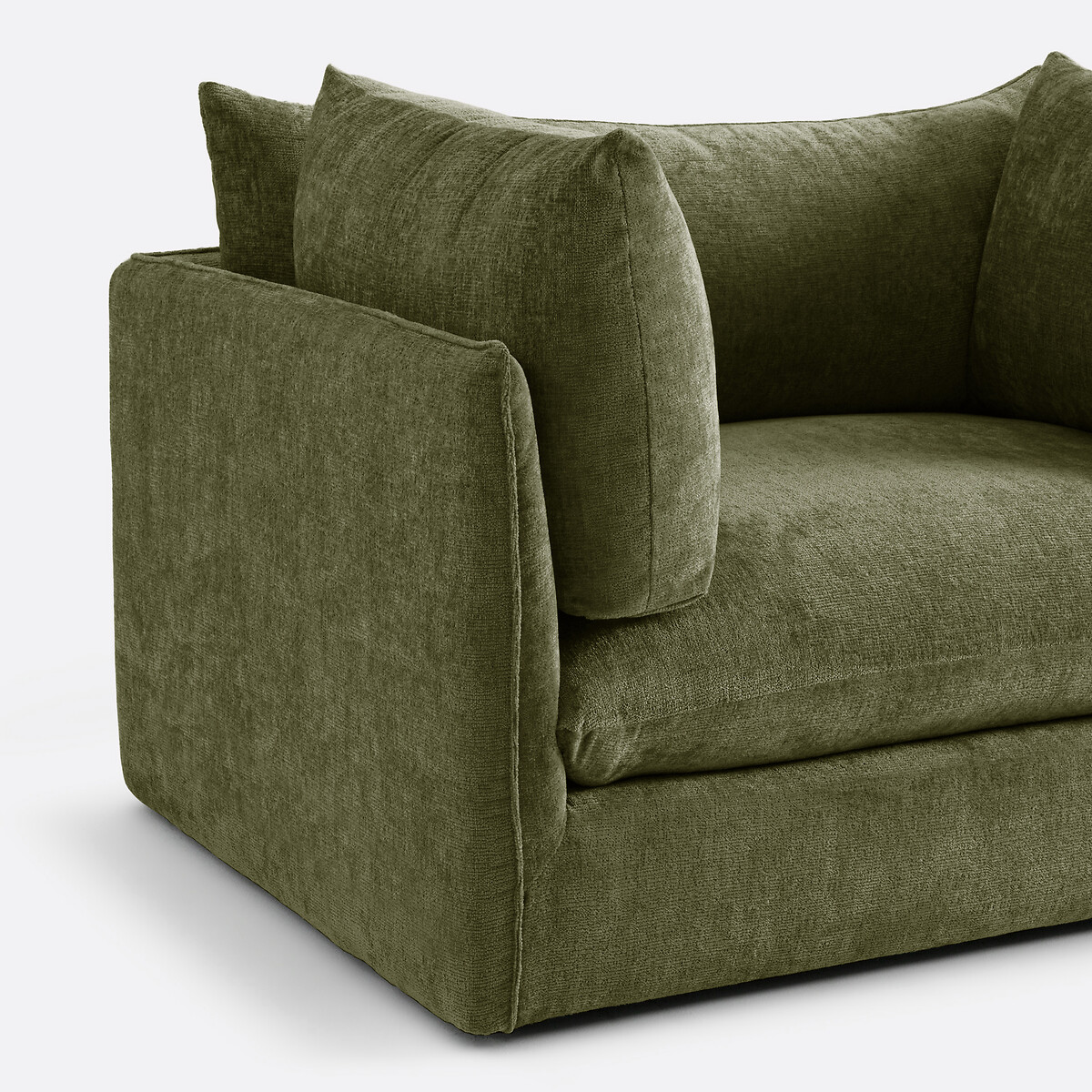 LA REDOUTE INTERIEURS<br>Poltrona XL Malo em fluweel texturizado