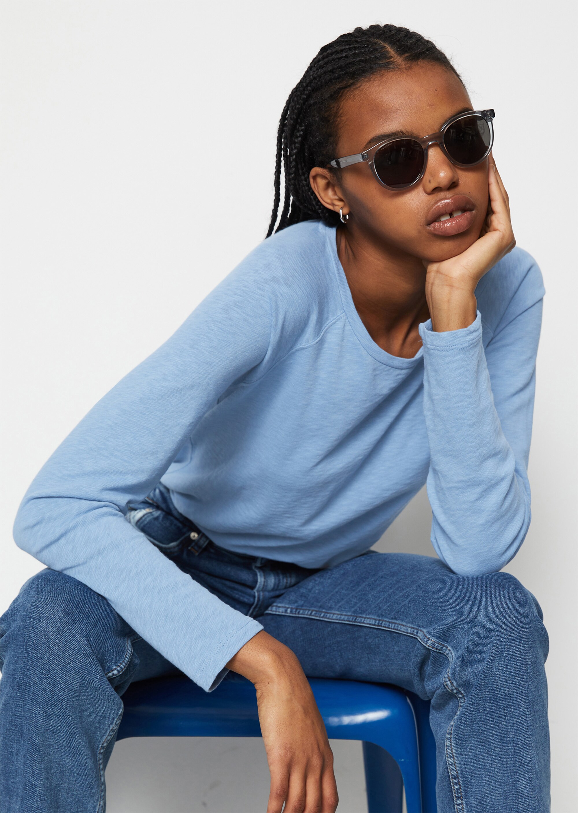 DfC Longsleeve relaxedaus Slub-Jersey