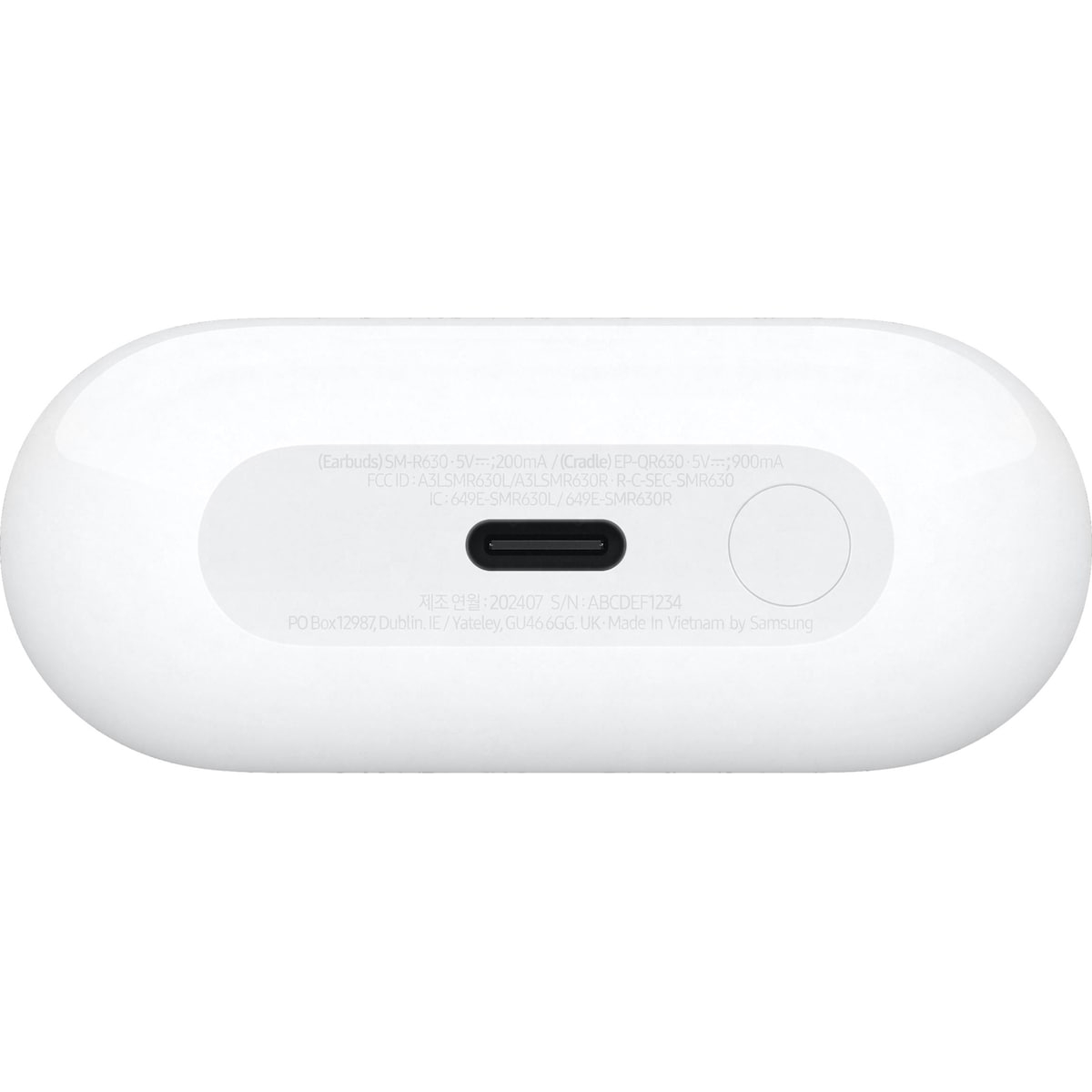 Samsung Galaxy Buds3 Pro helt trådløse in-ear hodetelefoner (hvit)