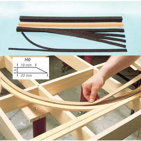 Heki 3195 Gleisbettungen Superflex H0 9,80 m