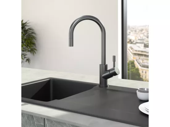 Robinet cuisine VILLEROY ET BOCH Umbrella flex anthracite