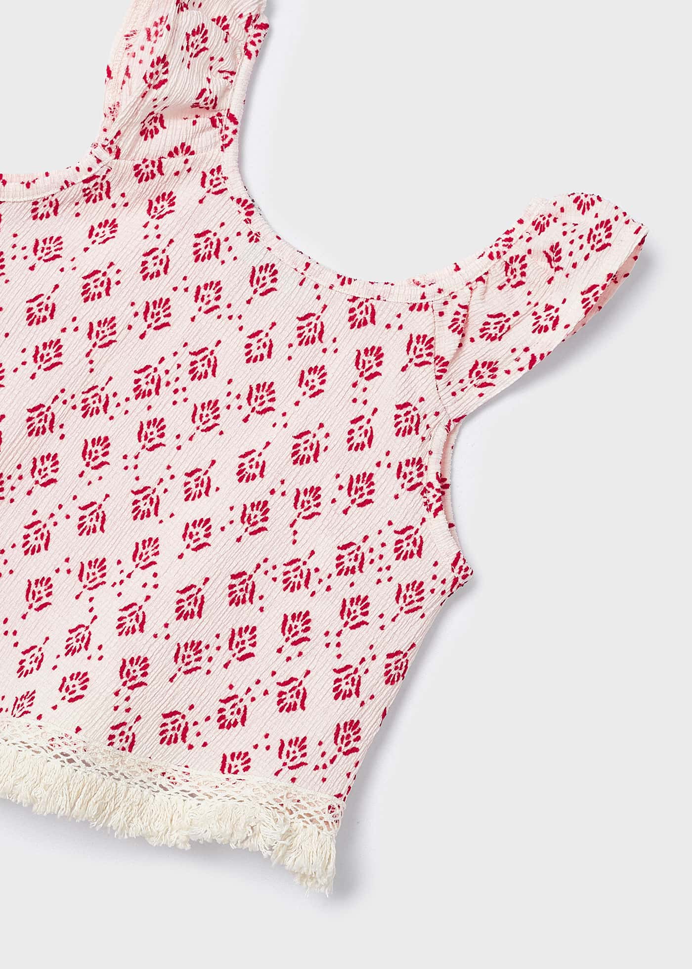 Camiseta feminina com estampa jacquard