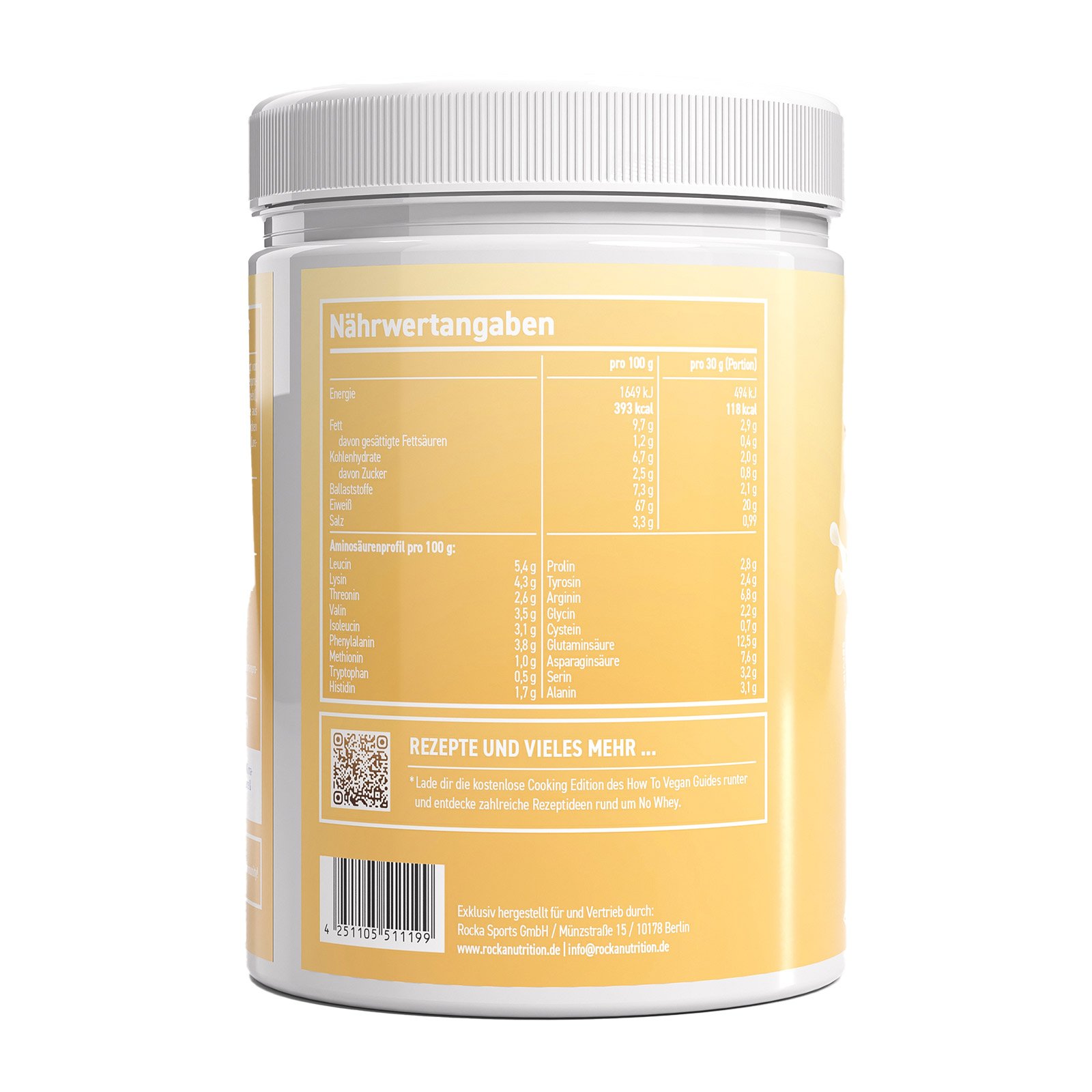 Rocka No Whey Vanilla Cookie Protein