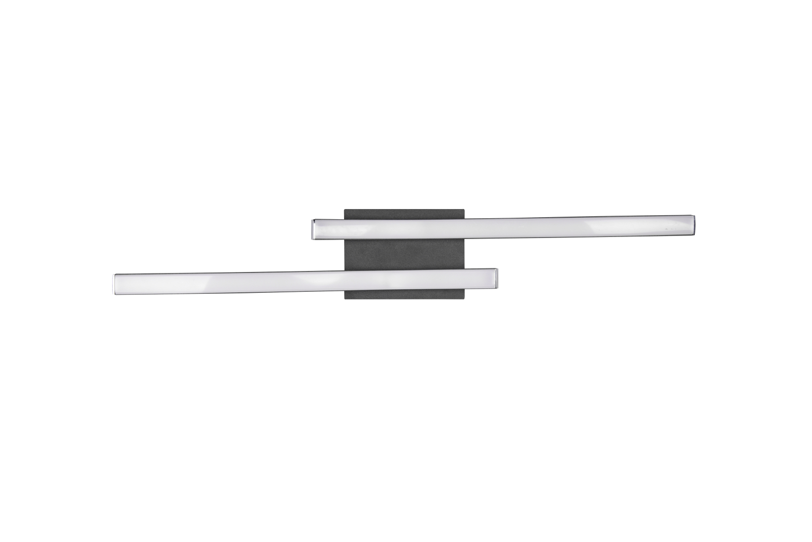LED-Deckenlampe - schwarz matt - Metall - 56 cm