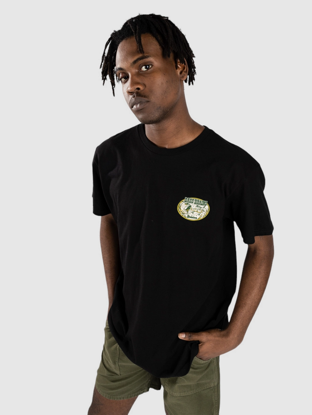 Brixton Bass Brains Swim T-Shirt black