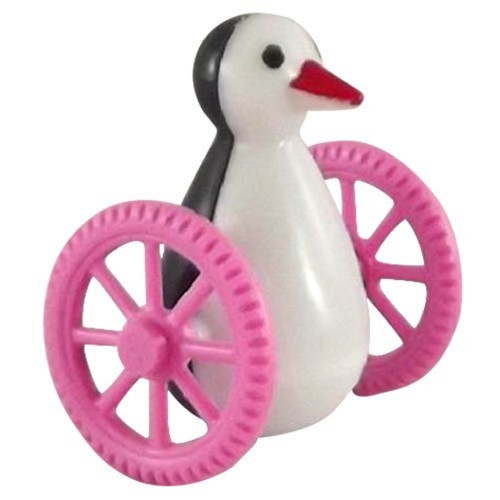 Pinguim com rodas para pássaros