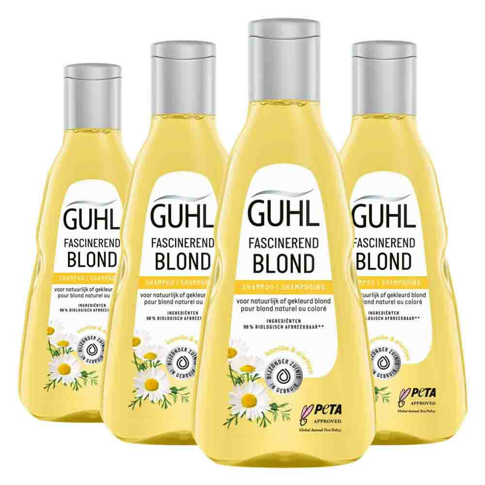 4x Guhl Shampoo Fascinerend Blond250 ml