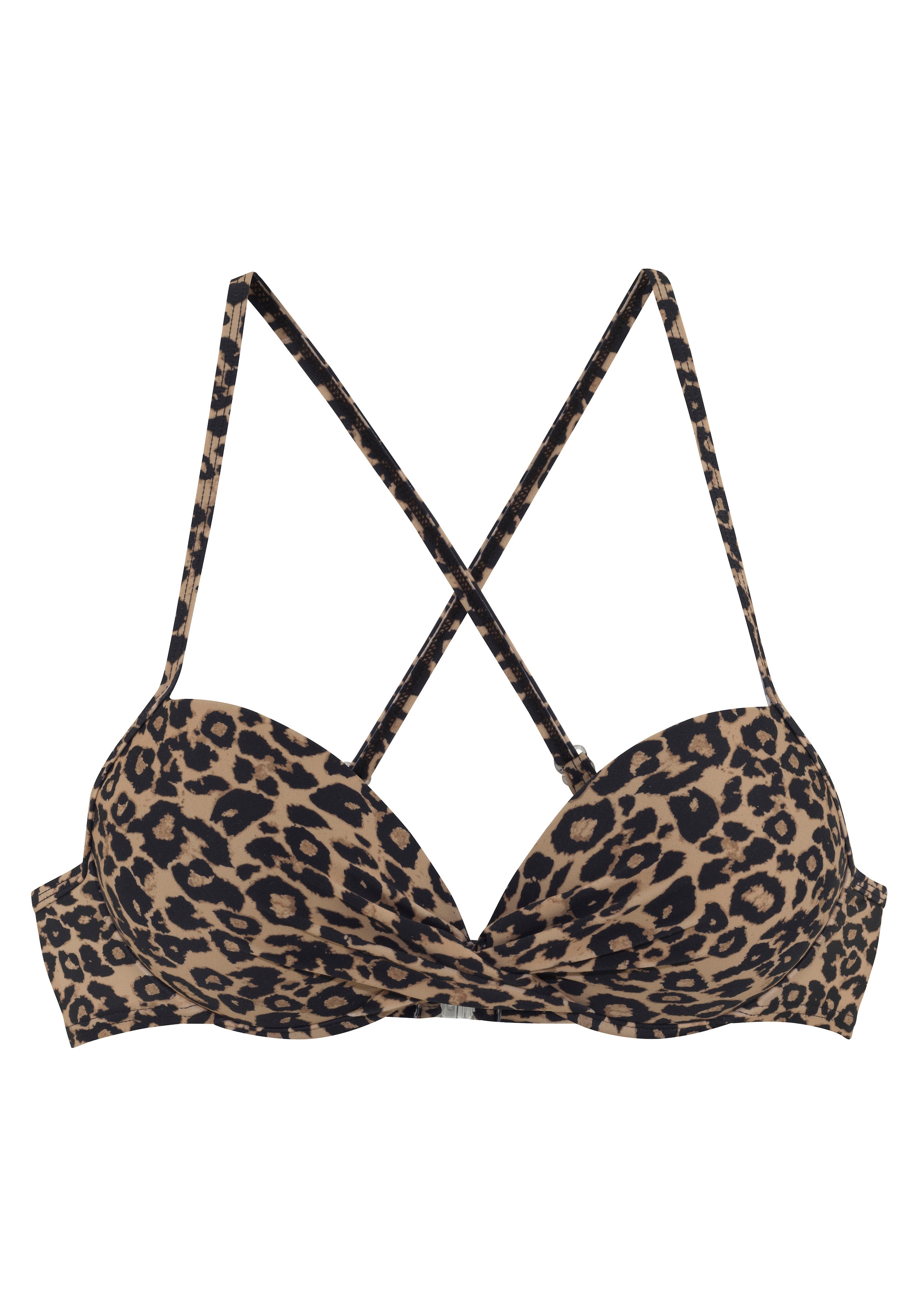 Vivance Push-Up-Bikini-Top »Thora«, in modischem Leo-Print