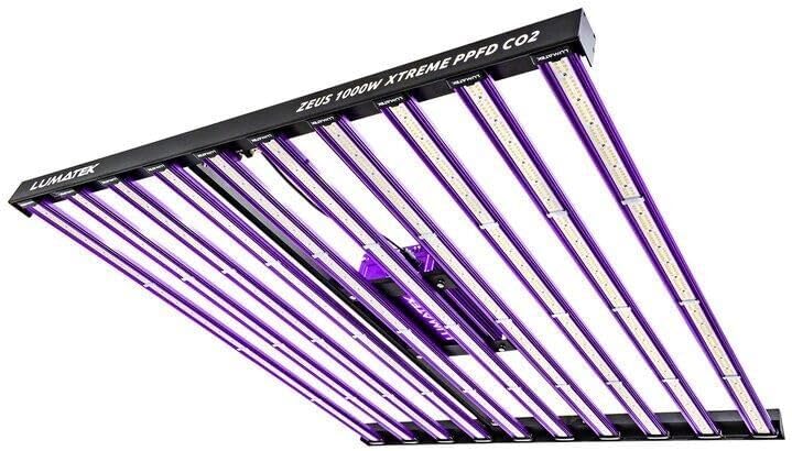 Weedness Lumatek LED ZEUS 1000 Watt Xtreme PPFD CO2 - LED Panel Pflanzenlampe Vollspektrum Growbox Grow Light Pflanzenlicht Zimmerpflanzen