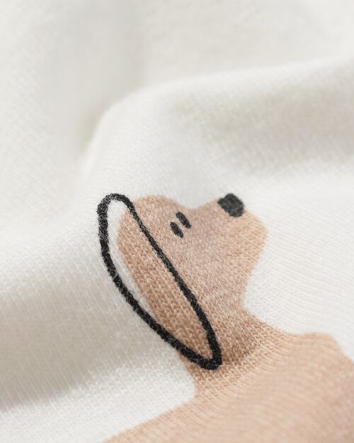 body extensible pour bébé blanc cassé