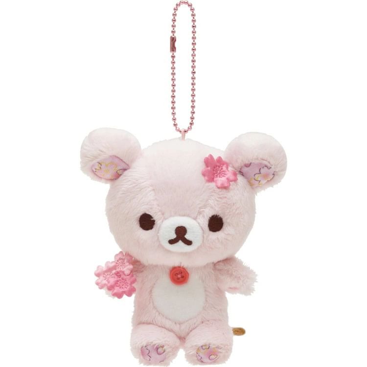 San-X - Rilakkuma Sakura Pluchen Speelgoed Tashanger / Sleutelhanger