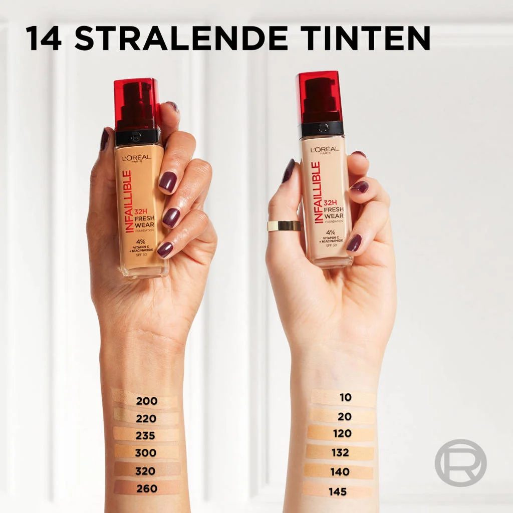 Infaillible 32H Fresh Wear langhoudende foundation - 140 Golden Beige - 30ml