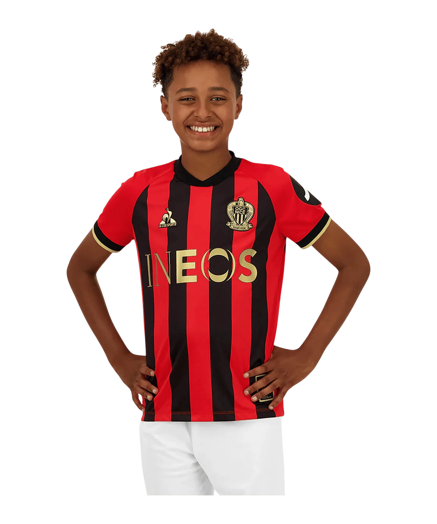 Le Coq Sportif OGC Nizza Trikot Home 2024/2025 Kids Rot