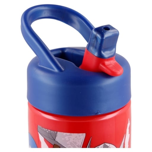 Garrafa de água com canudo dos Vingadores, 410ml