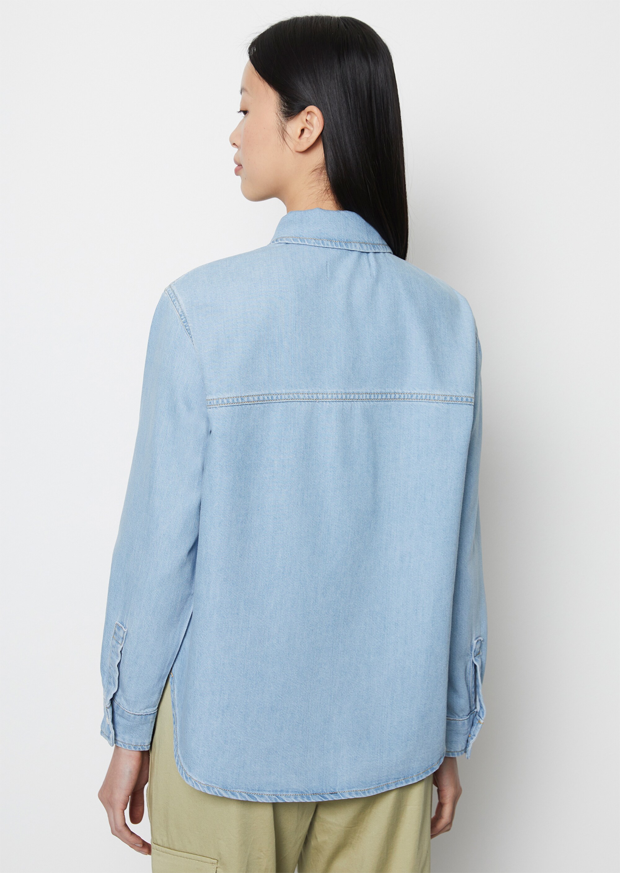 Denimshirt relaxedaus Organic-Cotton-Lyocell-Mix