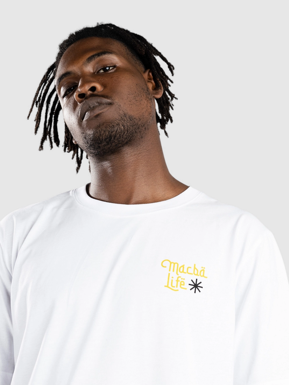 Macba Life Menu T-Shirt white/blsck/yellow