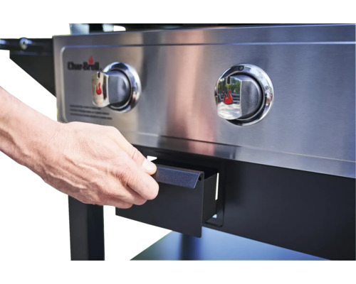 Char-Broil Griddle 3400 gasgrill, zwart, inclusief 3 branders en planchaplaat