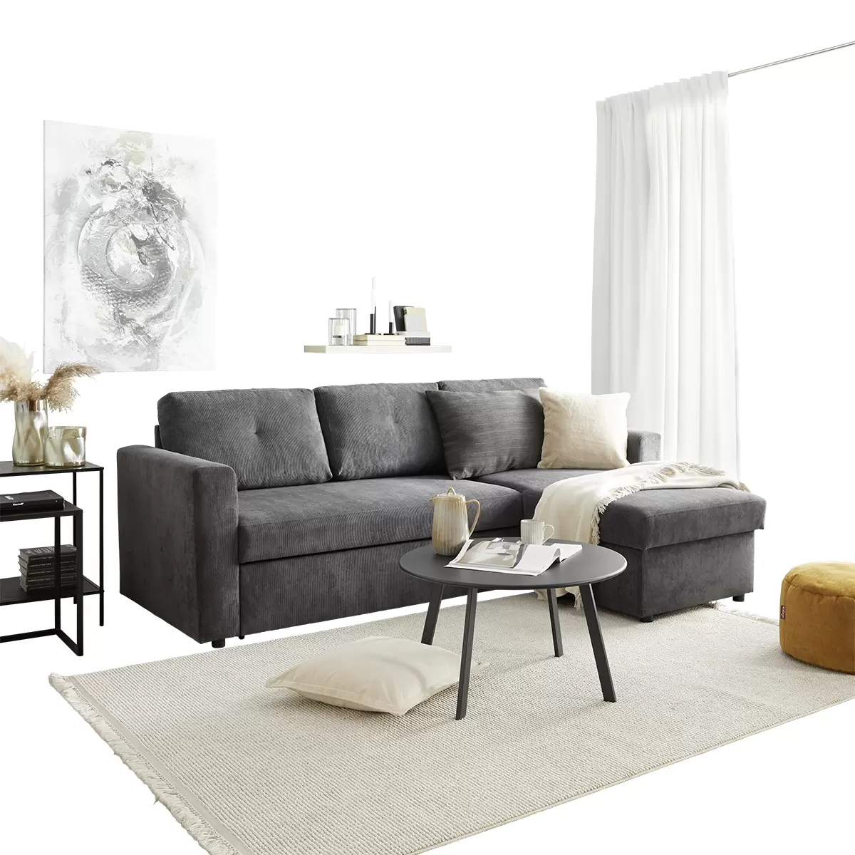 Ecksofa Talin Best Price 140 x 196 Anthrazit