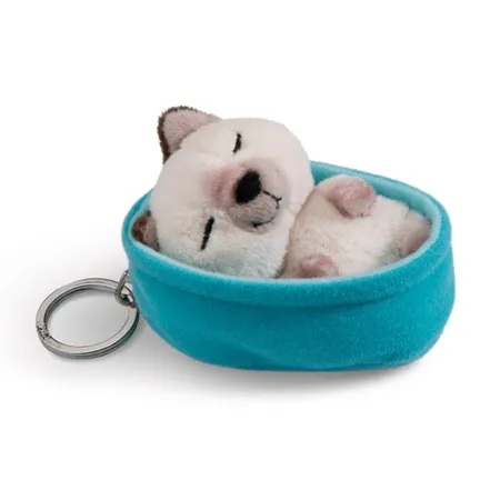 NICI Schlüsselanhänger Sleeping Pets Katze 8cm Siam
