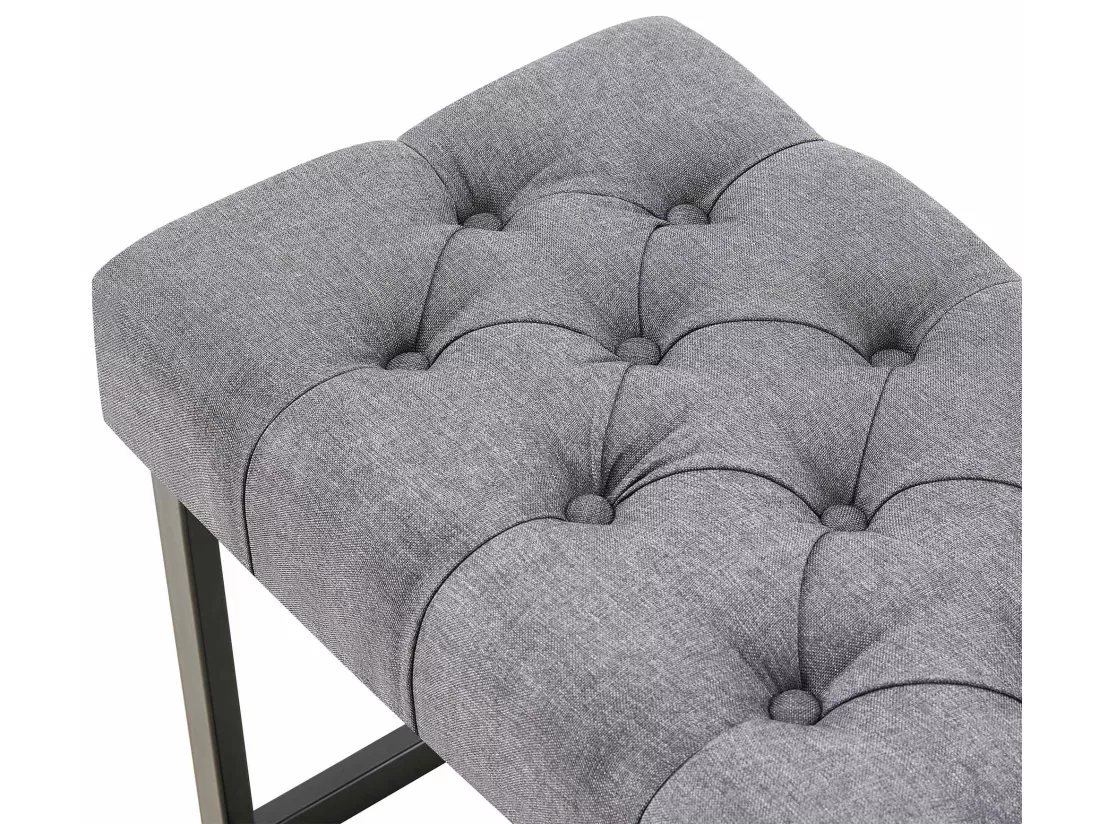Banquette - Tissu - Gris foncé - Amun