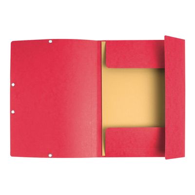 Exacompta Nature Future - 10 Chemises à 3 rabats - A4 - pour 250 feuilles - rouge