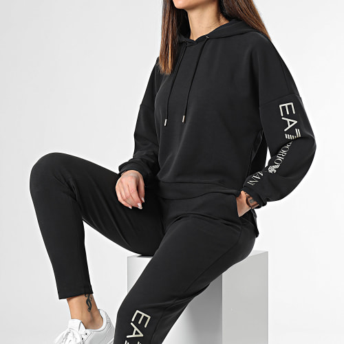 Ensemble De Survetement Femme 6RTV53-TJDCZ Noir Doré