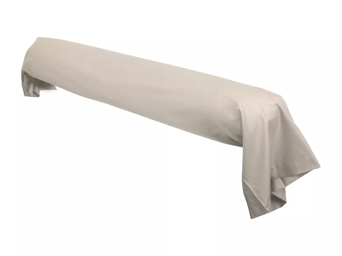 Taie de traversin uni 230X43 cm coton ALTO Chamois