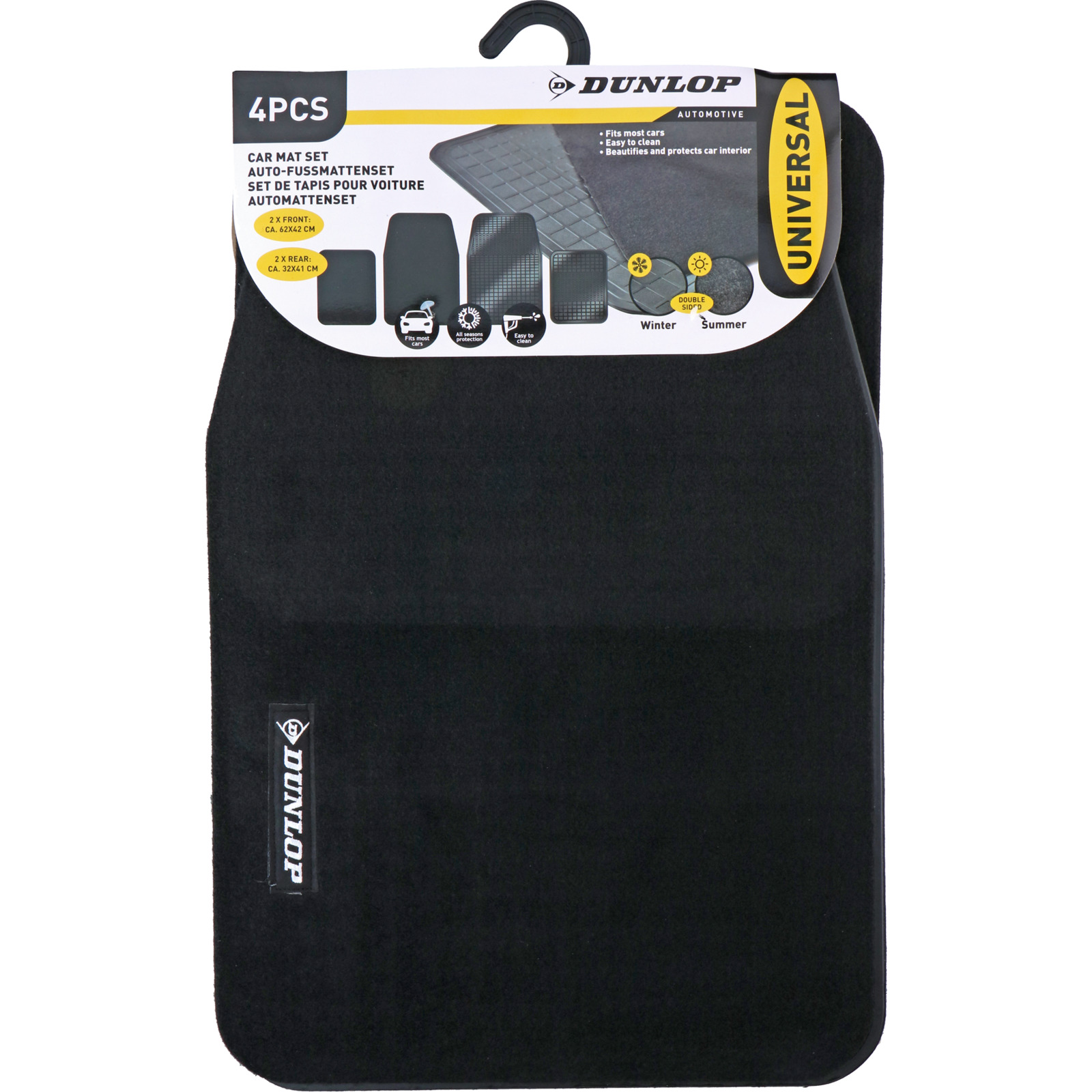 Dunlop Fussmatten-Set 4-teilig, All-year