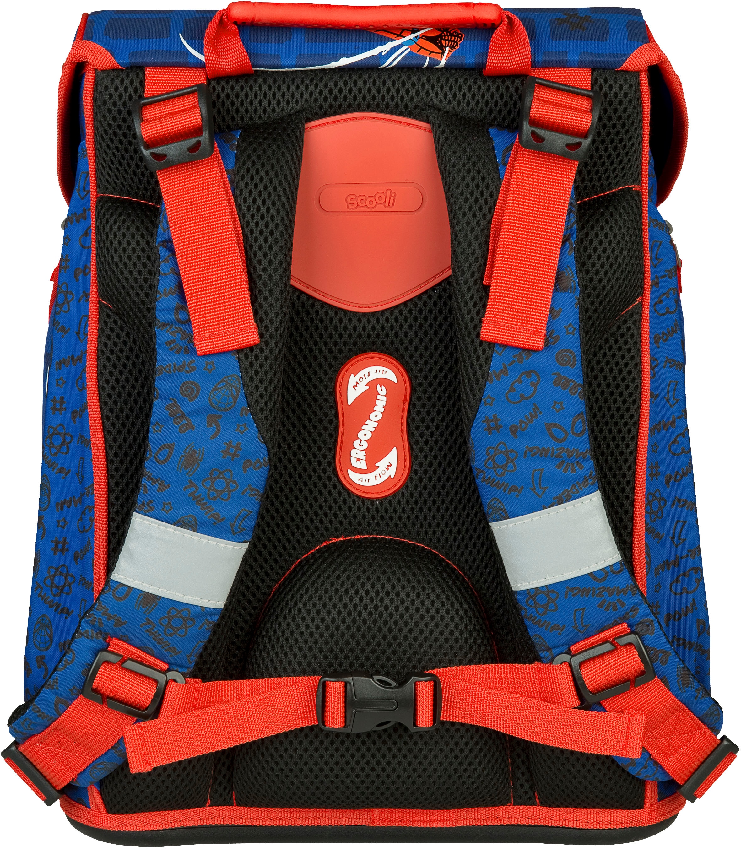 Scooli Schulranzen »EasyFit, Spider Man« Reflektoren
