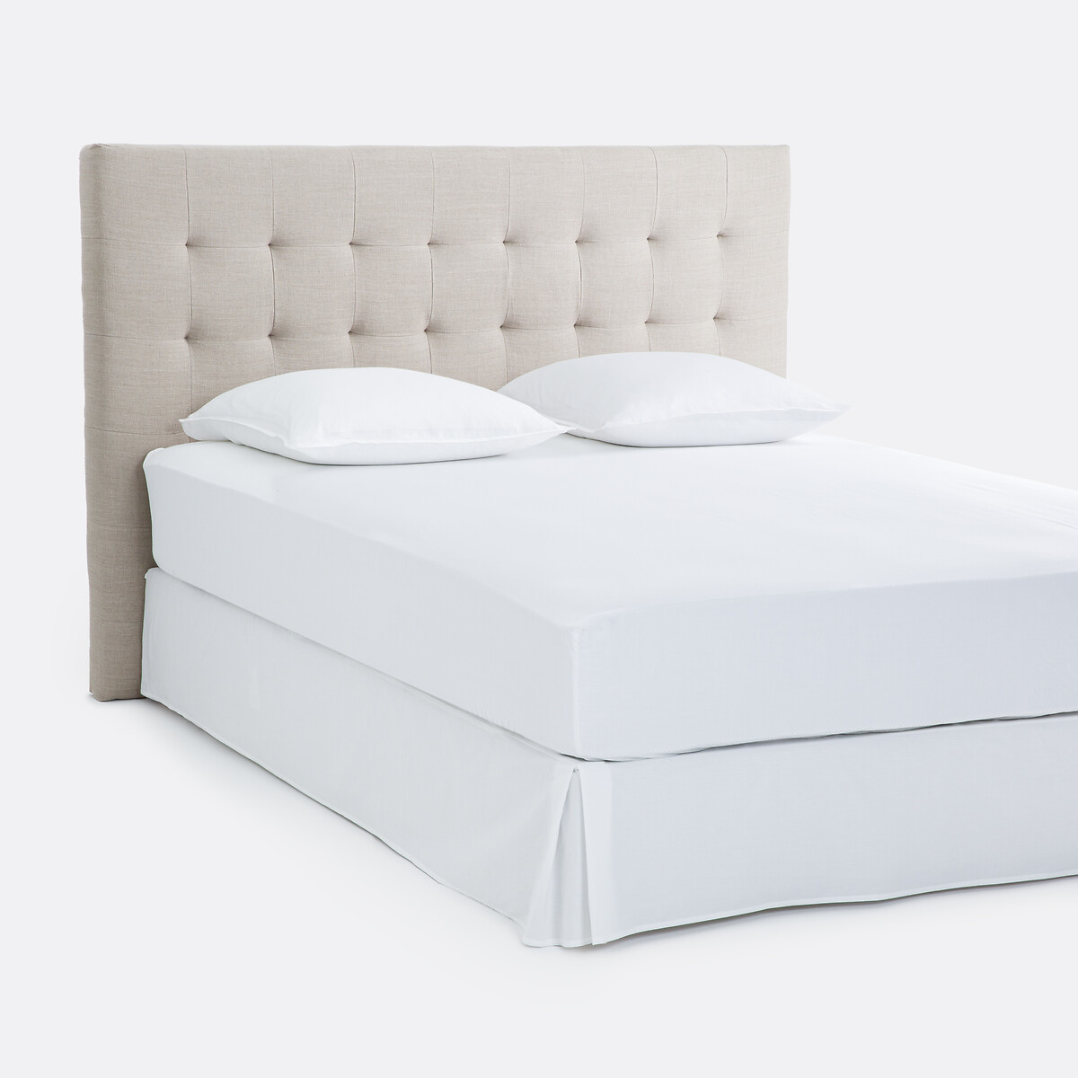 AM.PM<br>Cabeceira estofada em linho H120cm, com bainha