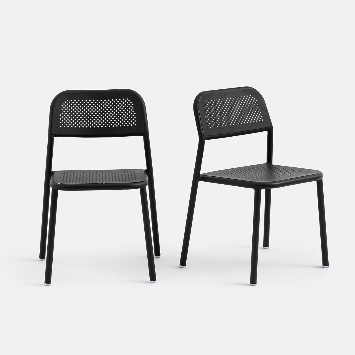 LA REDOUTE INTERIEURS<br>Conjunto de 2 cadeiras de jardim em alumínio, Lyona