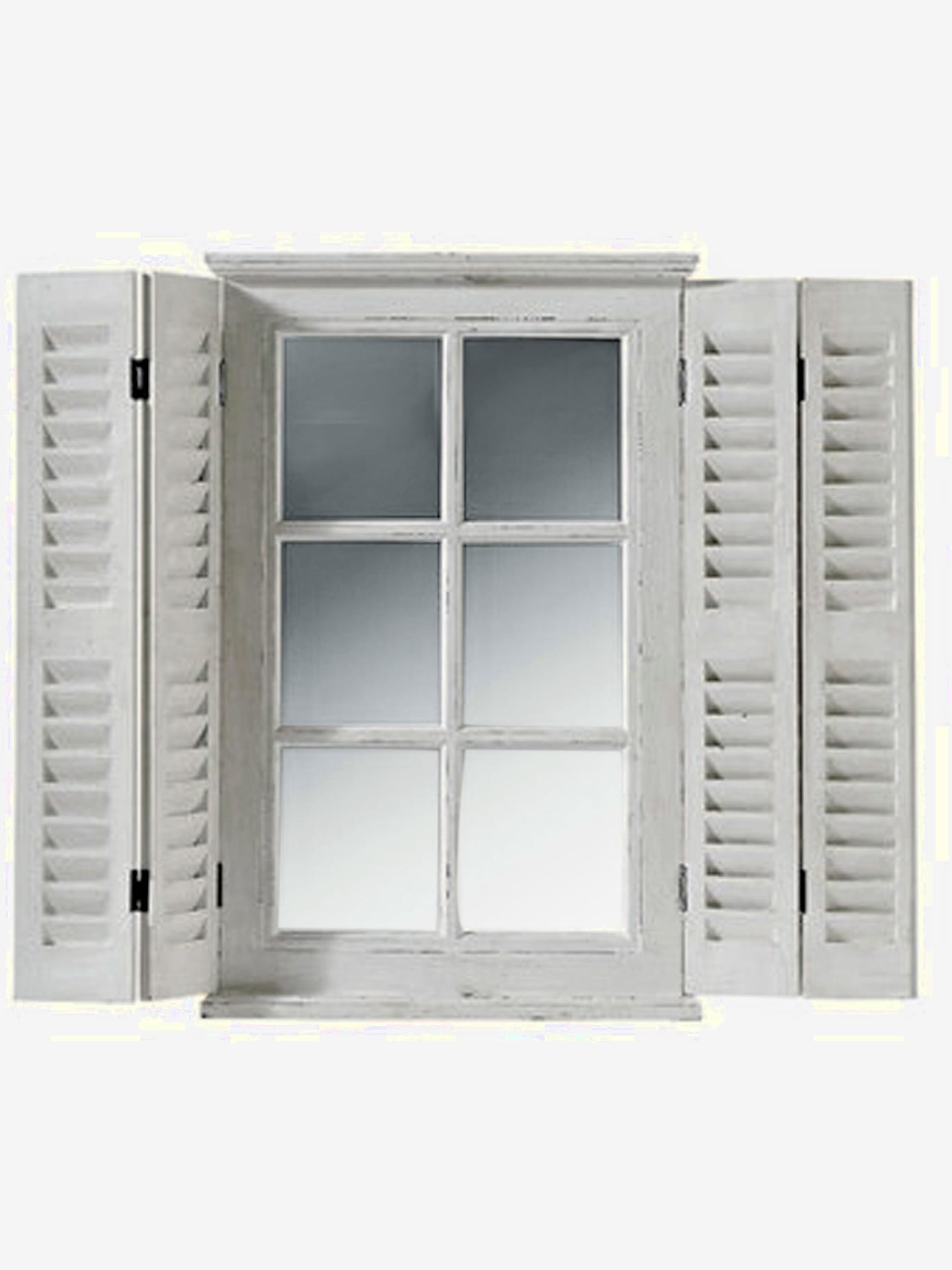 Fenêtre miroir volets fermables