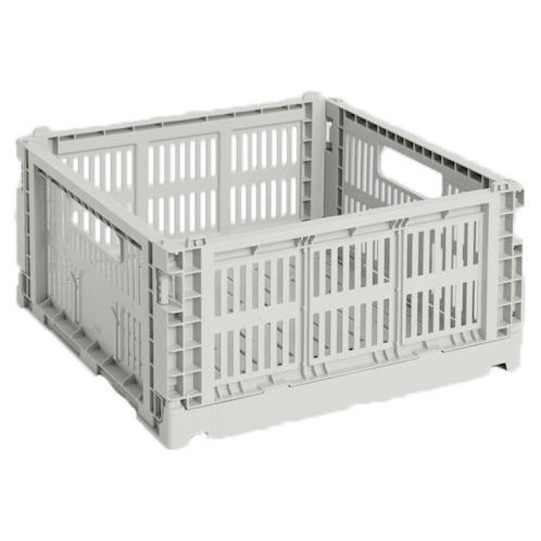 Hay Colour Crate krat RE opbergbak Square M Grey
