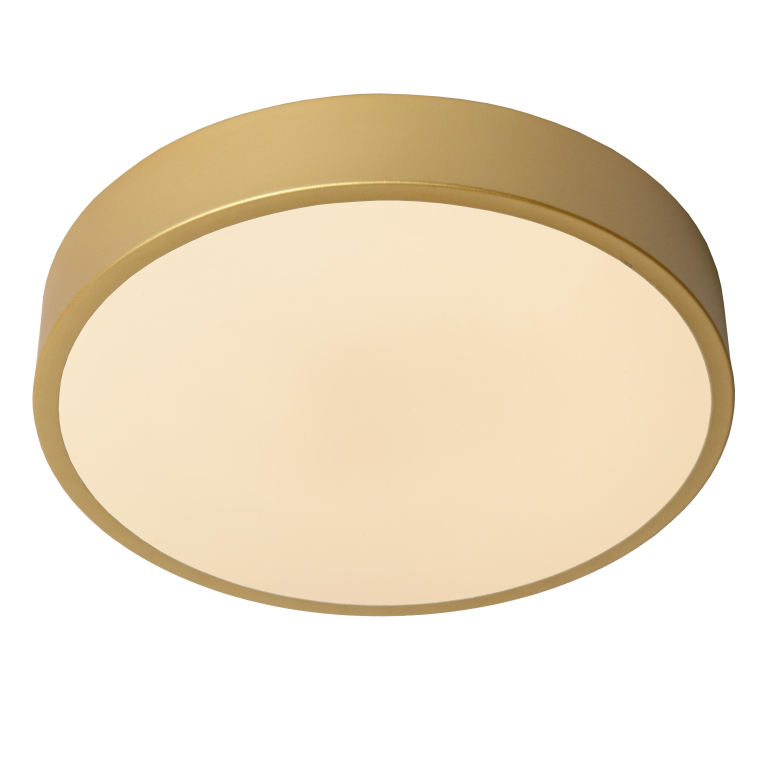 Lucide Unar plafondlamp LED Ø30 mat goud