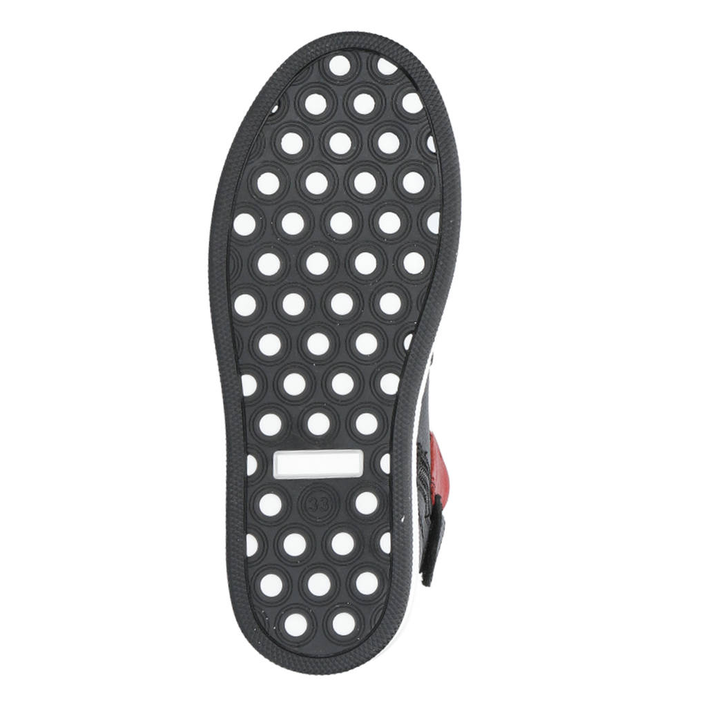 Red Code leren sneakers rood/zwart/wit