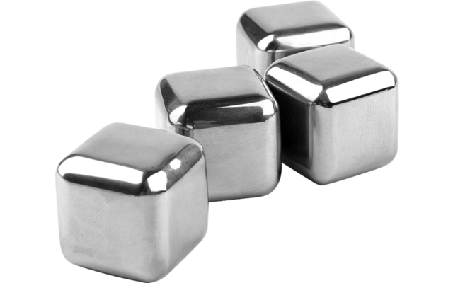 Metaltex wiederverwendbare Eiswürfel  aus Inox 4-Stück