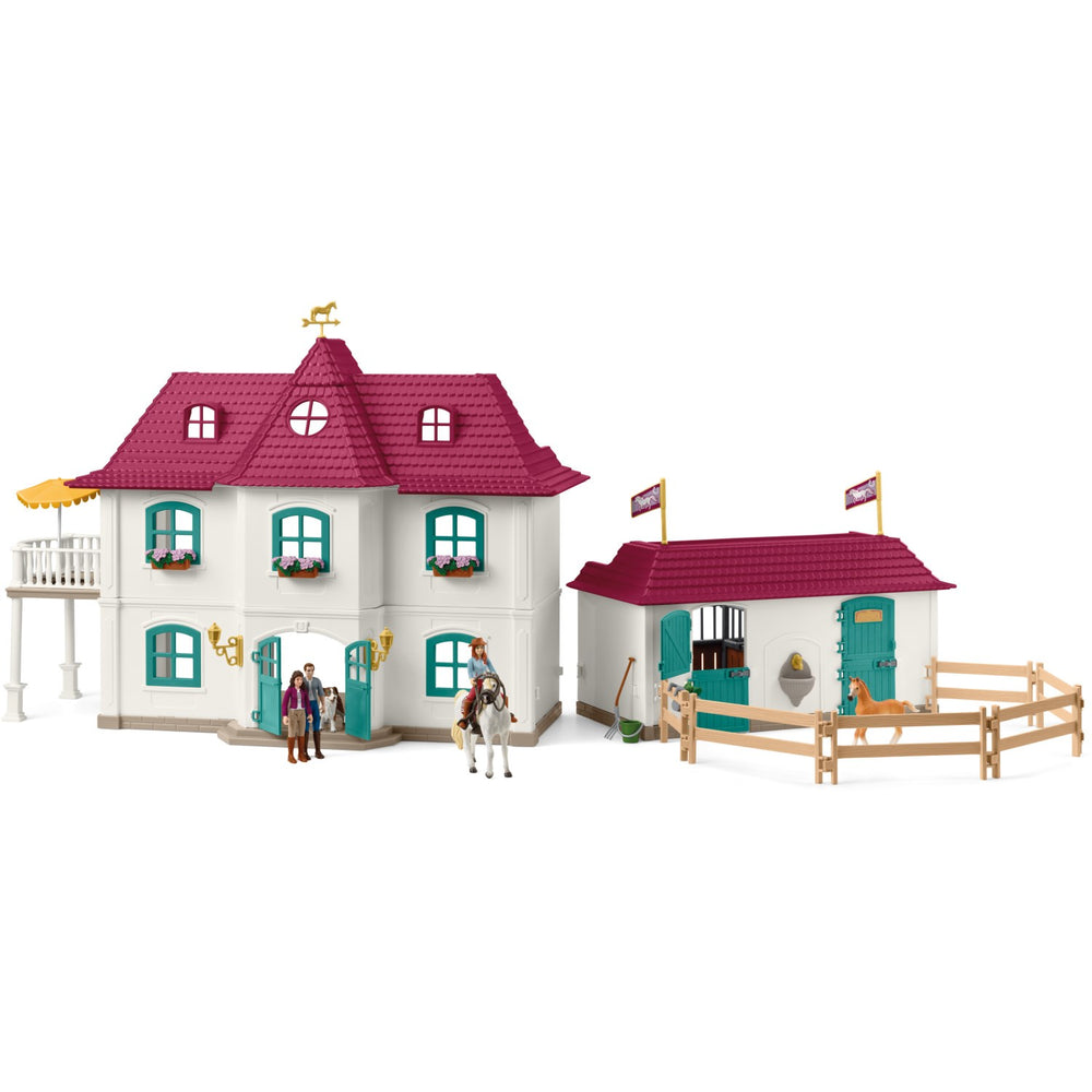 Køb Schleich Landhus Ved Søen Og Stald
