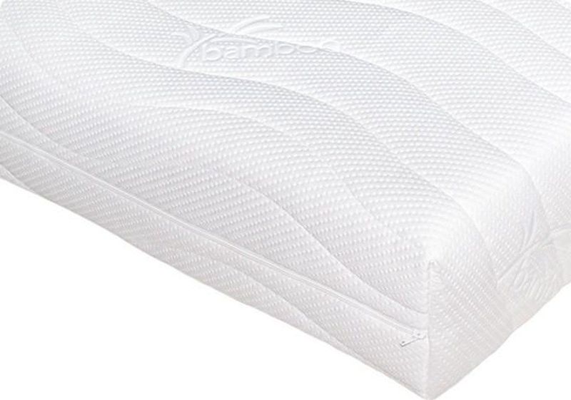 Koudschuim HR55 - Matras - 25 cm Dik - Bamboo - Luxe Dubbeldoeks Hoes