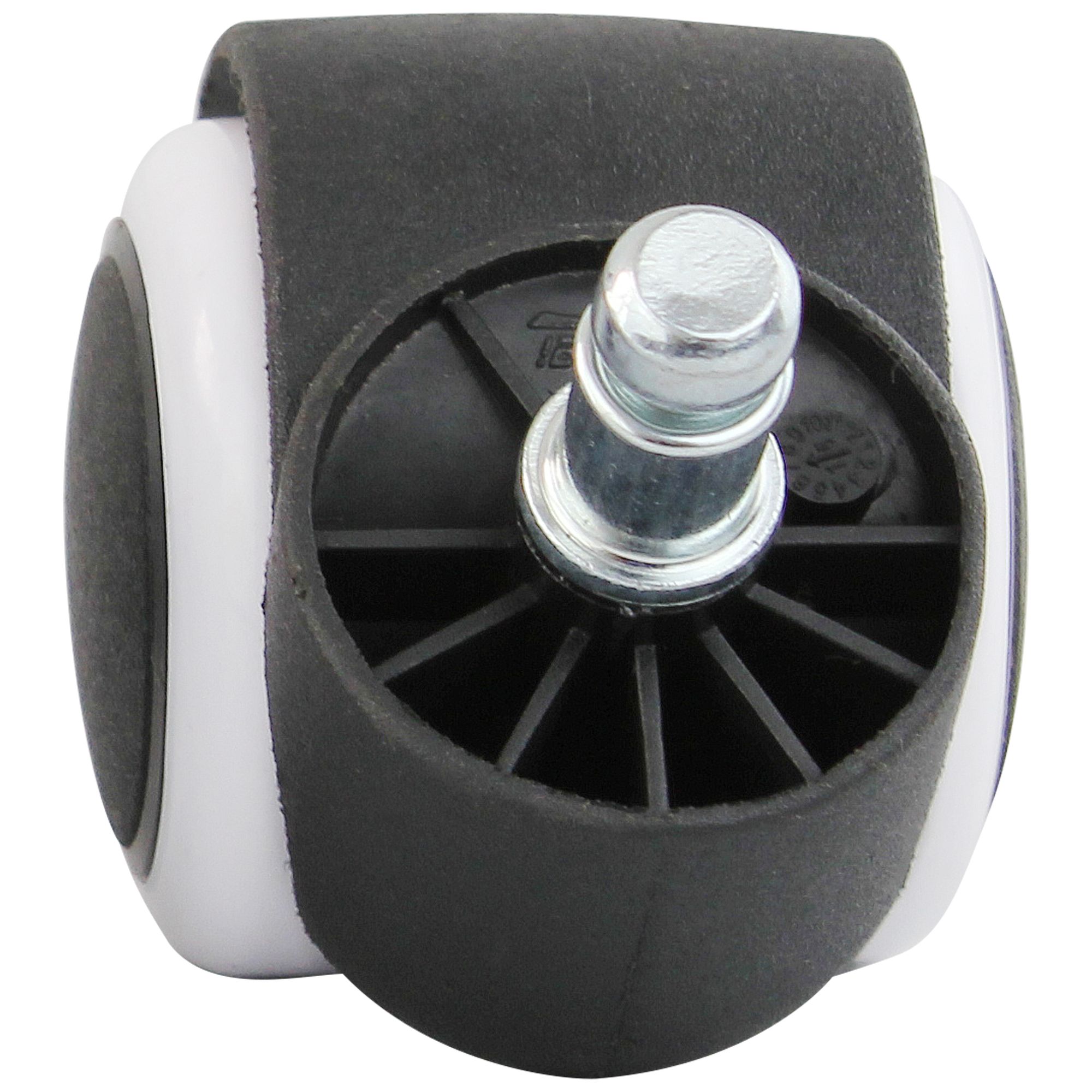KADIMA DESIGN Bürostuhlrollen: Hochabriebfest, 50 mm Durchmesser, leichtgleitend, für Hartböden, hochwertiger Kunststoff.