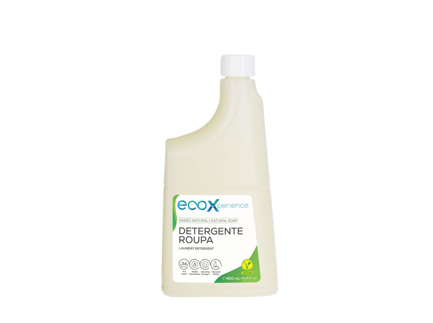 DET ROUPA MÁQUINA ECOX SABÃO NATURAL 34 DOSES