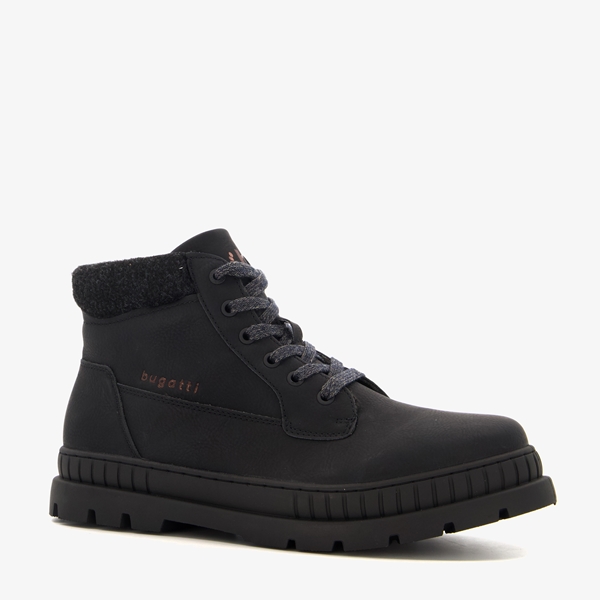 Bugatti heren veterboots zwart