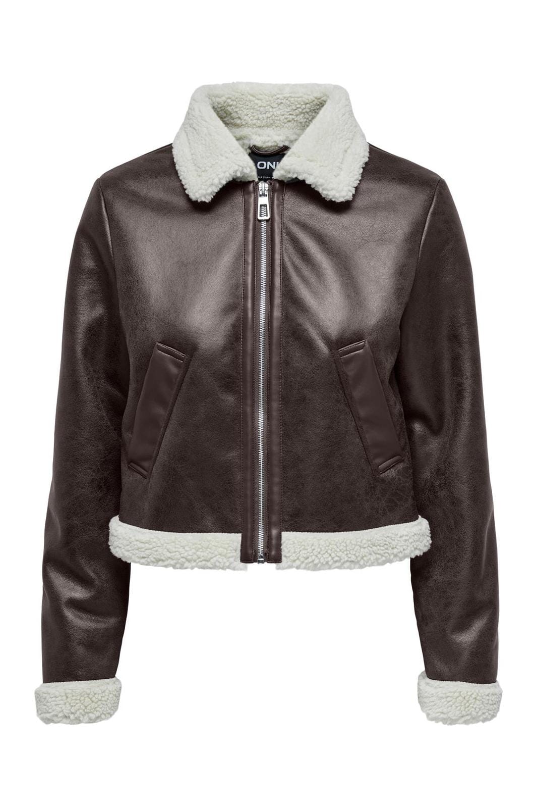 Only Onlbetty Bonded Zip Jacket Cc 4576792 mole pumice stone