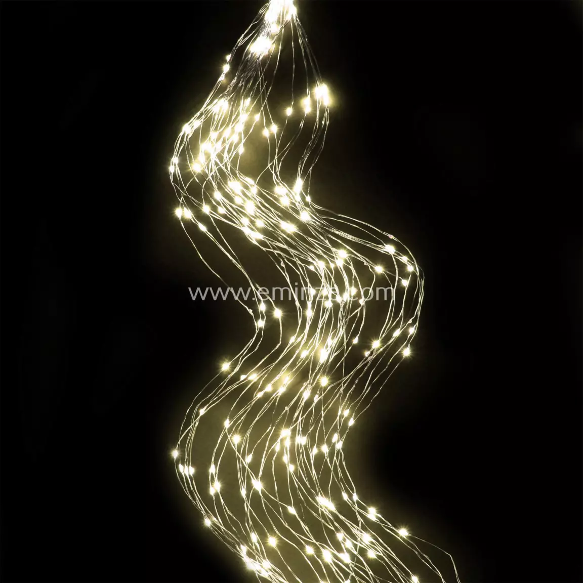 Guirlande lumineuse 2 m 640 Micro LED Cluster Blanc chaud