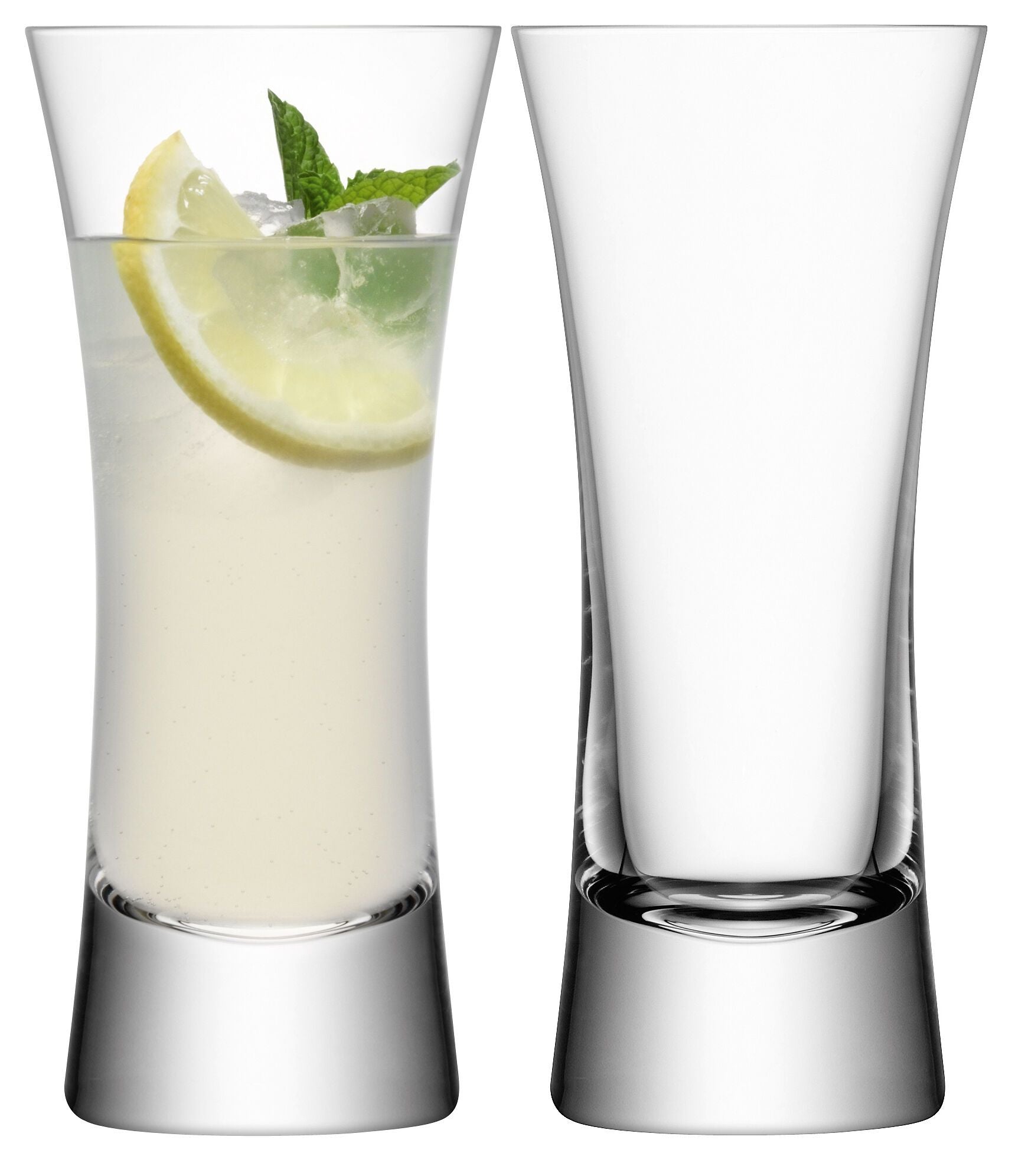 Moya Longdrinkglas 2er Set 350ml klar - Transparent / H: 18.0 cm
