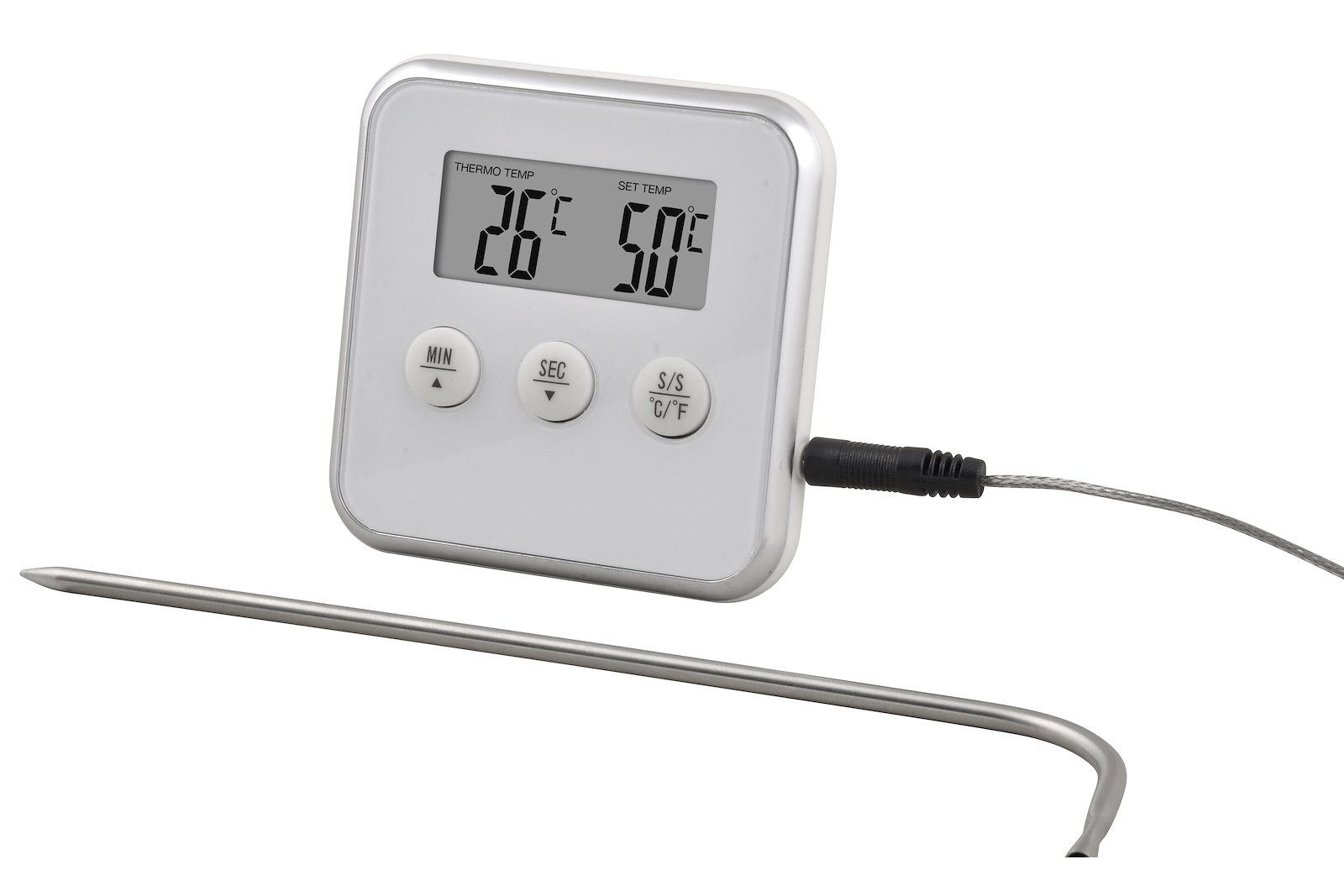 DAY Digitalt steketermometer Bruker 1xAAA batteri, medfølger ikke.