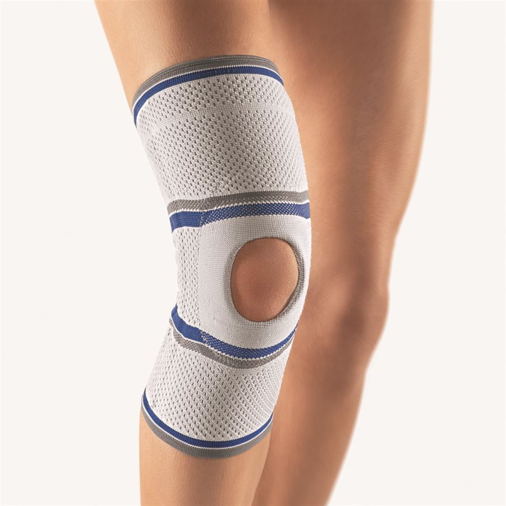BORT Kniebandage mit Patella-Aussparung<br>1 Stück, 6, silber