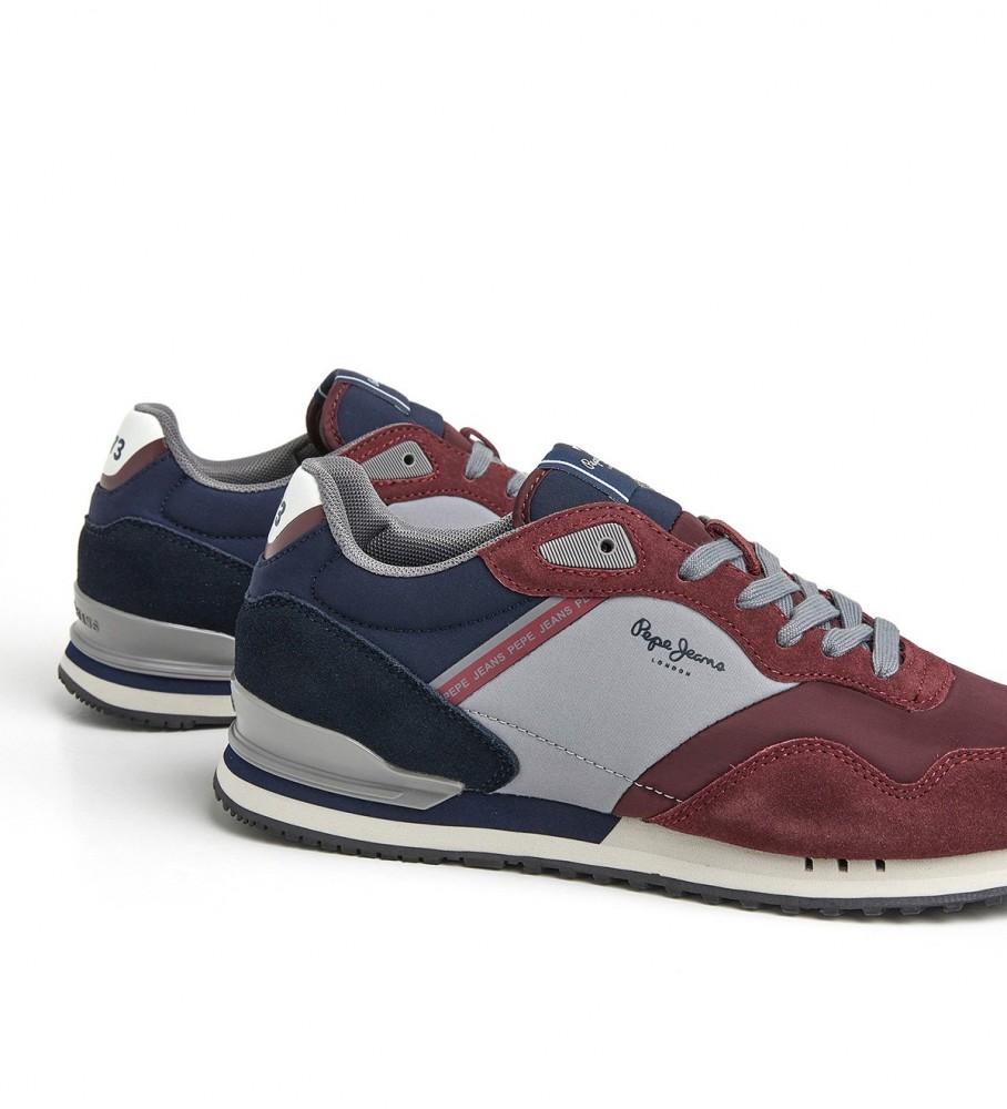 Tênis de couro multicolorido Pepe Jeans London Awake M